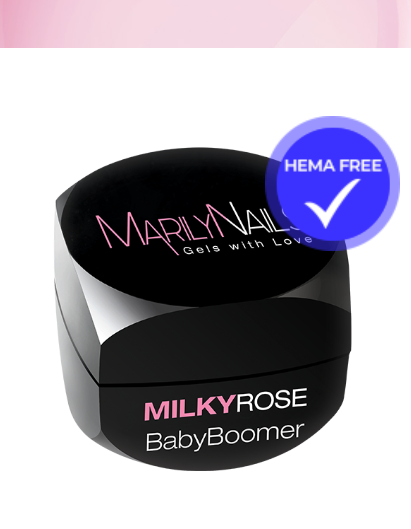 Milky rose babyboomer gel